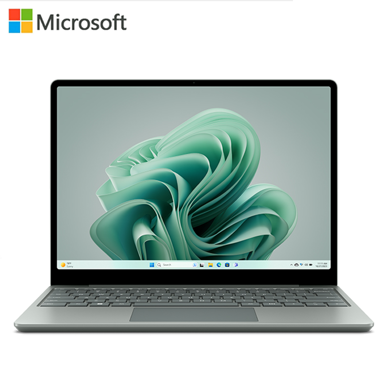 微软Surface Laptop Go3 12.4英寸笔记本电脑 仙茶绿 酷睿i5 8G 256G 商务办公轻薄本 全面屏触控屏幕