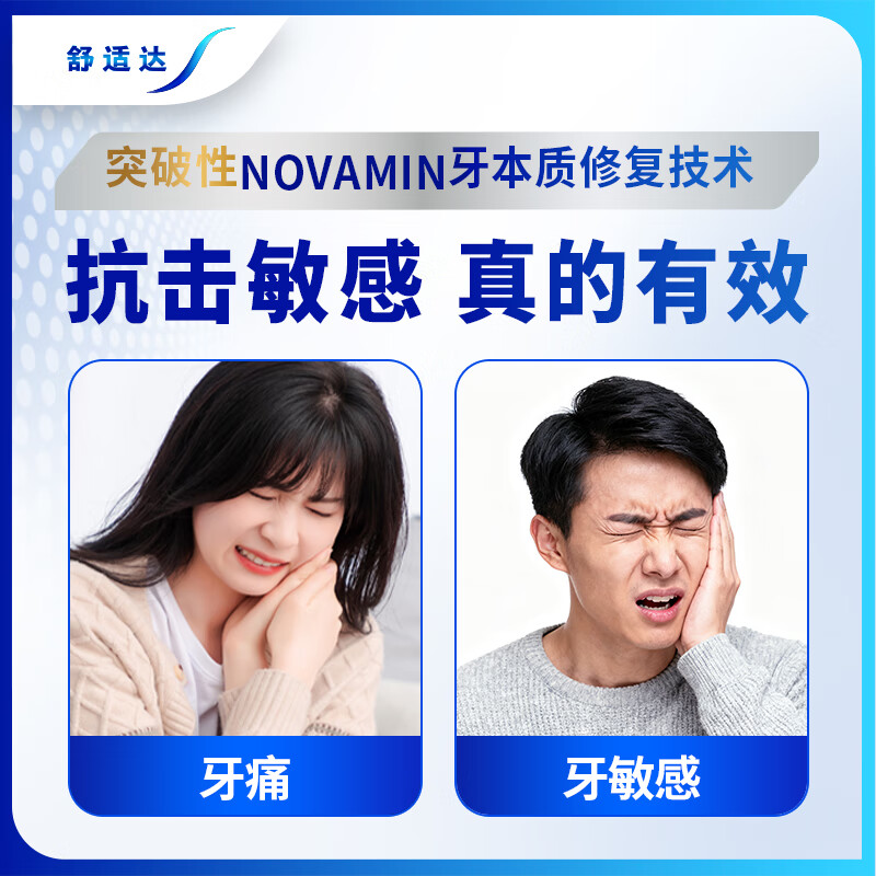 舒适达(Sensodyne)专业修复牙膏90g*4支装抗敏感NovaMin技术含氟新升级高清大图