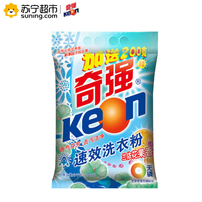 奇强 速效 加香 无磷 洗衣粉3200g