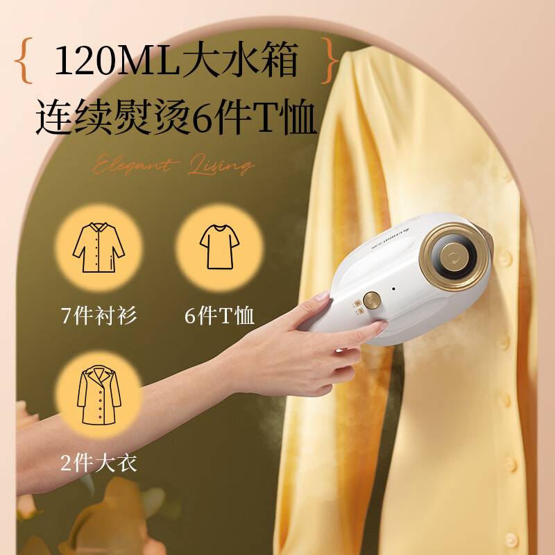 志高(CHIGO)手持挂烫机电熨斗熨烫机家用小型差旅便携120ml水箱20g/min增压蒸汽除菌团购熨斗801高清大图