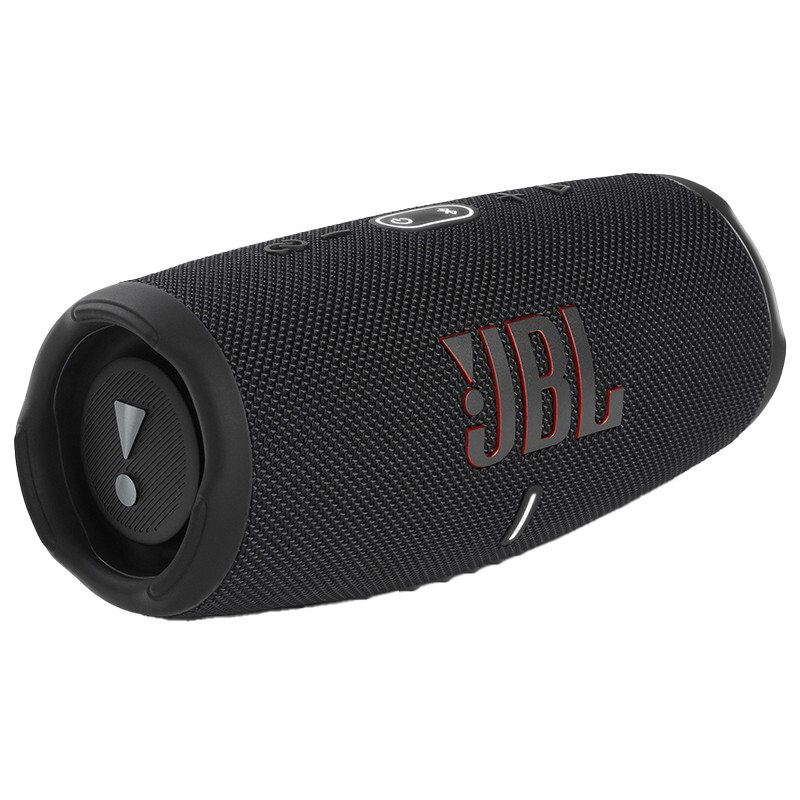 JBL CHARGE5 音乐冲击波五代 便携式蓝牙音箱+低音炮 户外防水防尘音箱桌面音响 增强版赛道扬声器 黑色高清大图