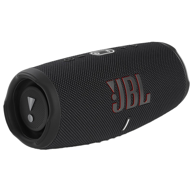 JBL CHARGE5 音乐冲击波五代 便携式蓝牙音箱+低音炮 户外防水防尘音箱桌面音响 增强版赛道扬声器 黑色