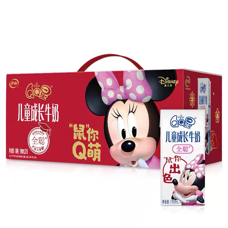 伊利QQ星儿童成长牛奶-全聪190ml