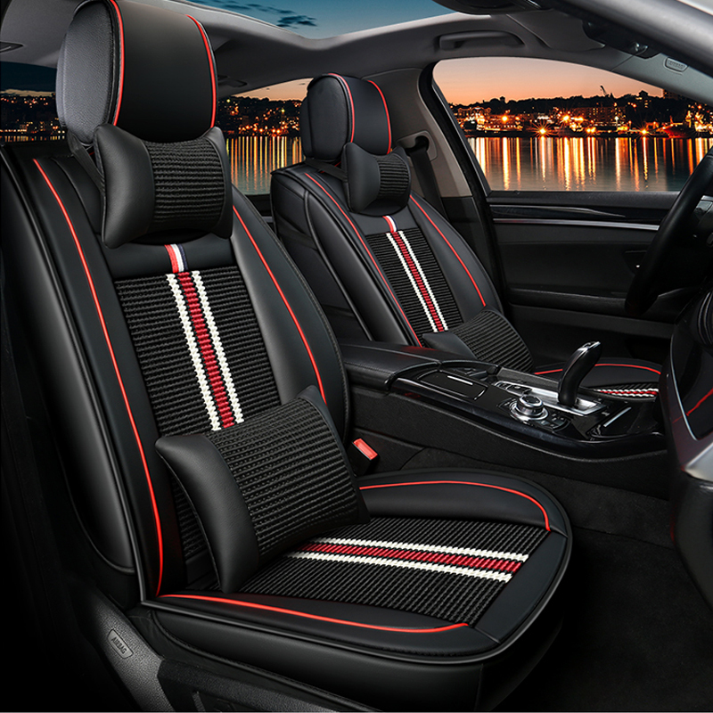 布雷什bolish五座四季通用汽车坐垫全包围夏季冰丝凉垫别克英朗捷达