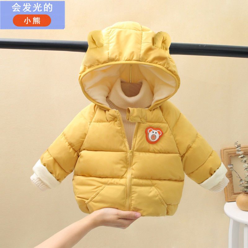 2021秋冬婴儿棉衣加绒加厚男女儿童外套羽绒棉服棉袄莎丞