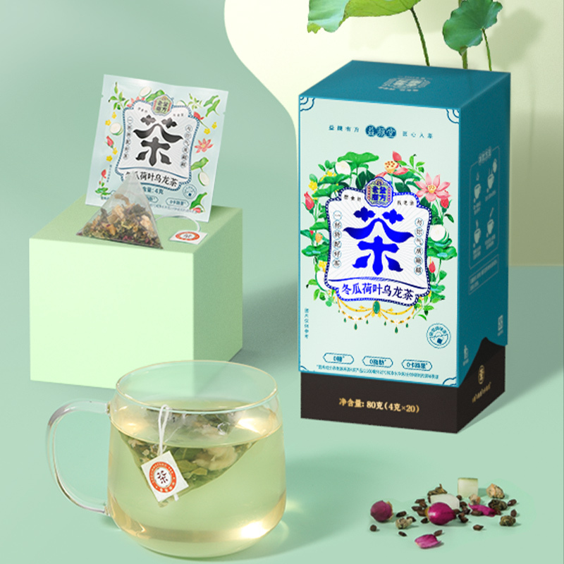[买1发2]老金磨方 冬瓜荷叶茶乌龙茶80g 玫瑰花茶组合花草茶决明子茶袋泡茶包