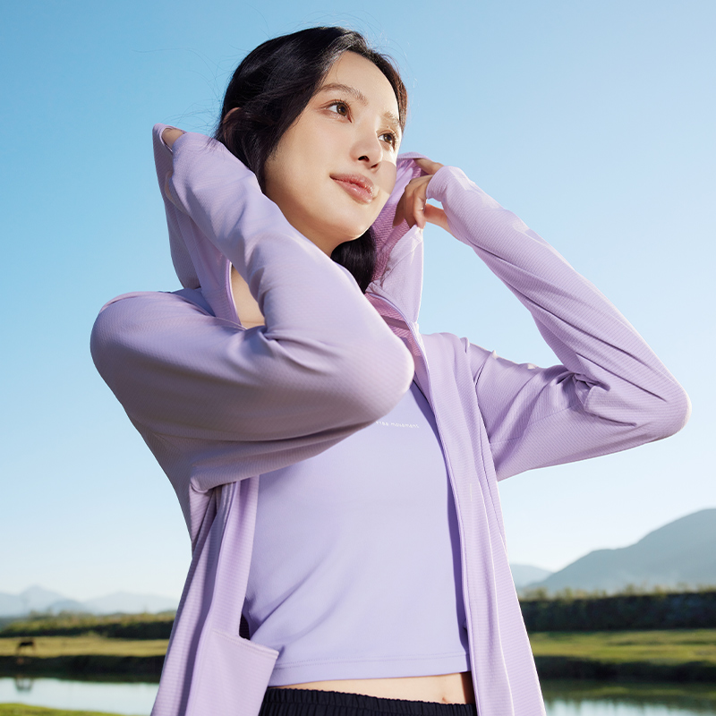 361°女运动外套皮肤衣防晒衣防紫外线夏季冰感透气户外薄款防晒服高清大图
