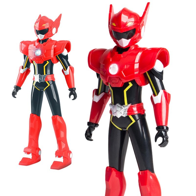 展高JUMPGO 男孩儿童玩具 迷你特工队X机甲机器人公仔人偶变形玩具枪 特工X机甲-赛米8714高清大图