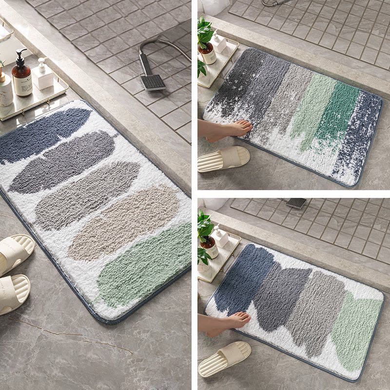 添福运 卫生间门口吸水地垫浴室防滑脚垫厕所洗手间门垫卧室地毯家用垫子卫生间地垫门垫速干脚垫厕所防滑地毯洗手间垫子图片