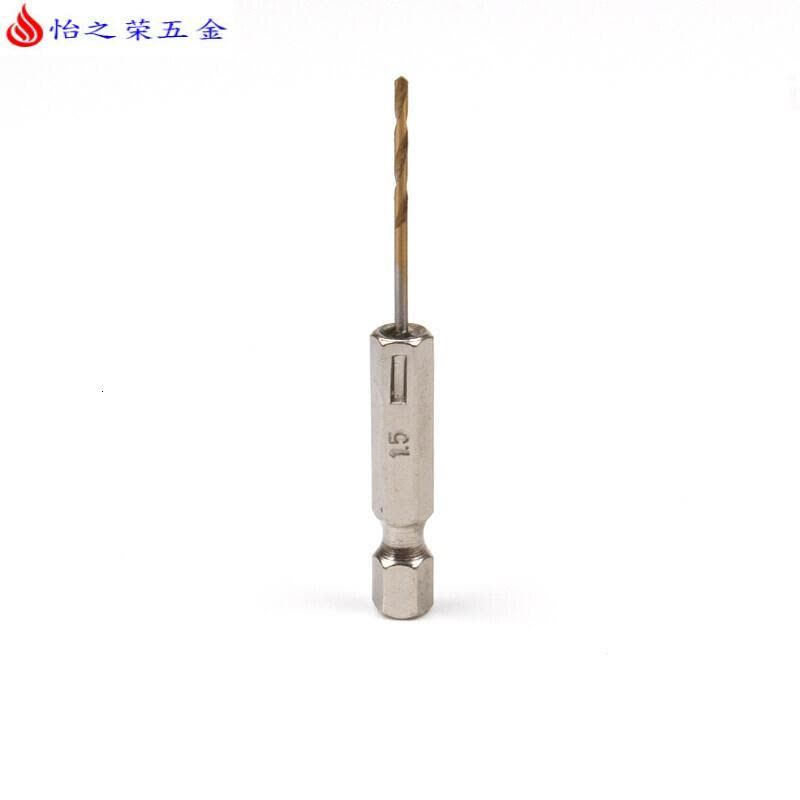 六角柄麻花钻头镀钛13PC风批组套高速钢电动螺丝刀麻花钻头 六角柄钻头(1.5mm)图片