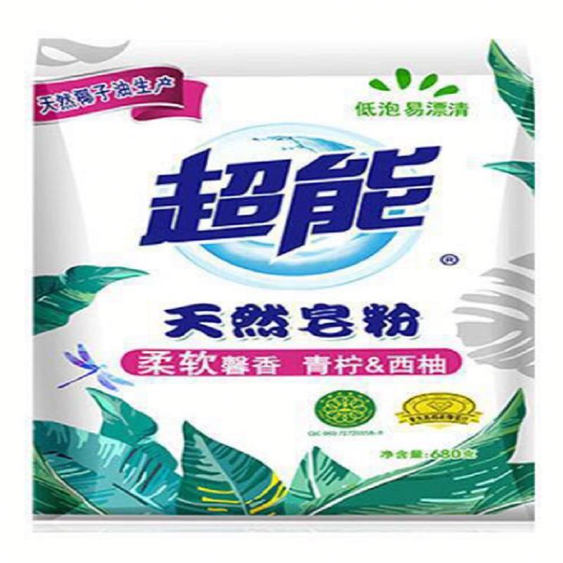 超能 柔软馨香 青柠西柚 680g 天然皂粉 洗衣粉(计价单位:袋)
