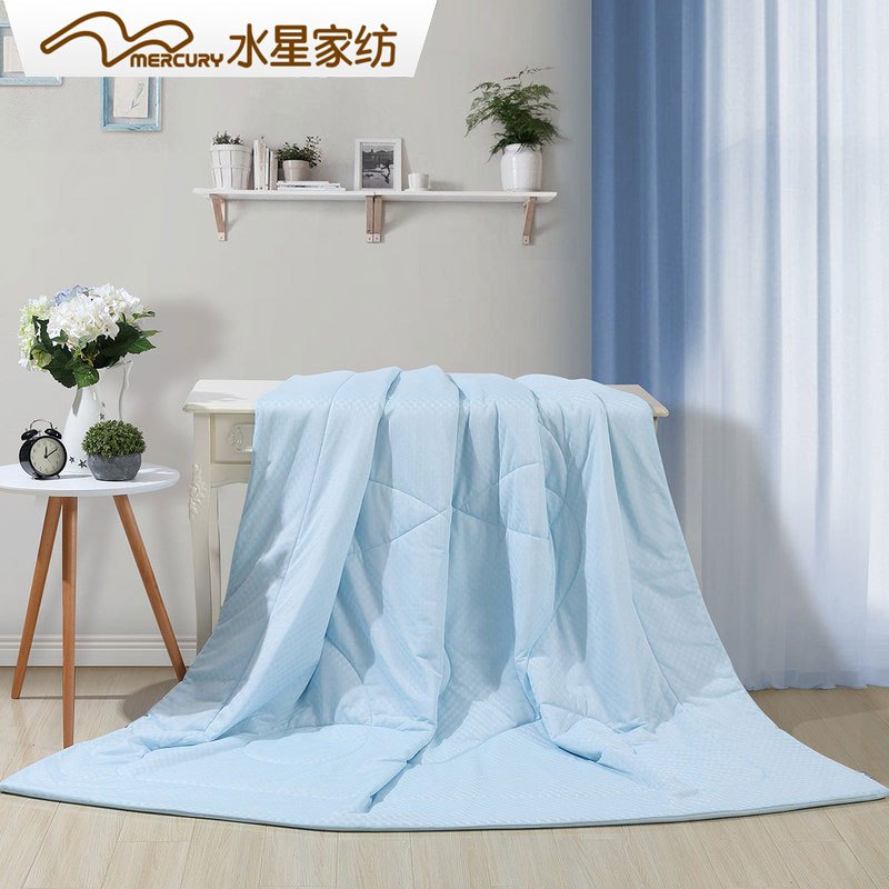 水星(MERCURY) 家纺 Cool凉感夏被空调纯色纤维夏凉薄被1.5/1.8米床上用品被子