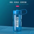 富光太空杯男女士运动健身茶杯防摔便携水壶户外大容量塑料水杯子_795 单口-600毫升-蓝色-带过滤网 默认尺寸