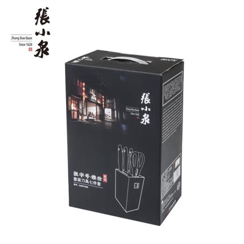张小泉张字号*雅仕系列套装刀具七件套D30870300高清大图