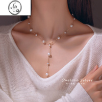 JiMi简约满天星珍珠项链女2023年新款轻奢小众设计感锁骨链颈链夏