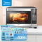 美的(Midea)电烤箱T4-L326F 家用智能一键烘焙搪瓷内胆低温发酵旋转烧烤 双感温探头 上下独立控温32L
