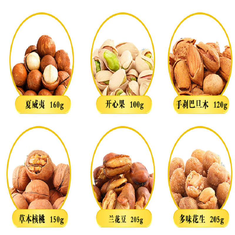 三只松鼠(threesquirrels) 家和坚果礼1528g