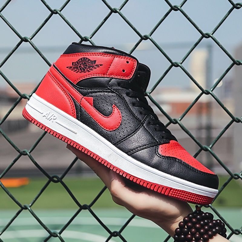 【直播热售 精品特卖】aj1篮球鞋高帮秋冬aj男女鞋子欧文空军一号运动