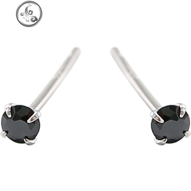 925纯银迷你耳钉 超小精致日韩版简约耳骨钉学生养耳洞耳饰女 JiMi图片