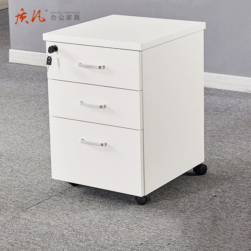 质凡木质带锁可移动储物活动柜 颜色备注 400*480*620mm高清大图