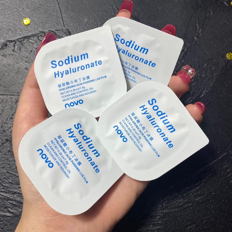 novo玻尿酸面膜提亮补水保湿控油收缩毛孔修护亮肤学生小布丁冻膜烟