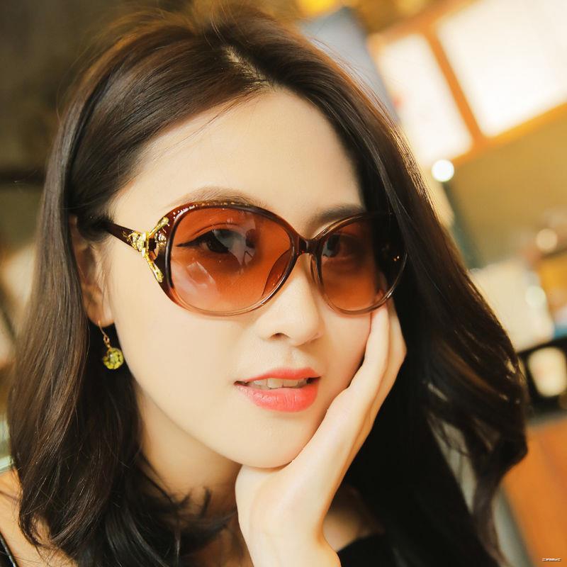 玻璃片变色新品男女通用平光眼镜镜片太阳镜大框变色镜可变茶色