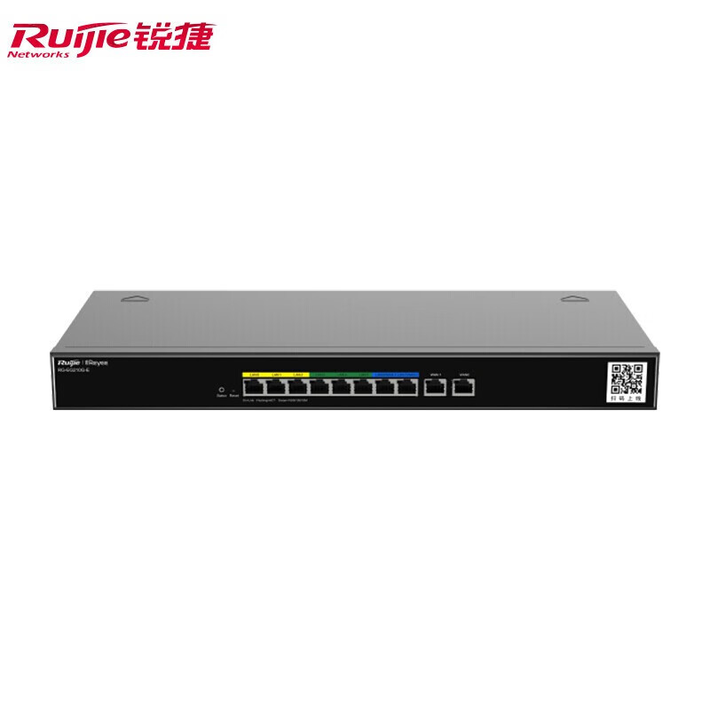锐捷(Ruijie) 千兆路由器 企业级网关路由 双WAN口 无线AC控制器 RG-EG210G-E 千兆带宽