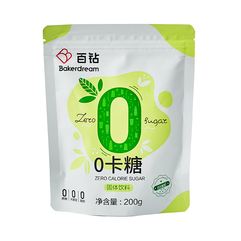 [节日特惠]百钻0卡糖 200g/袋 代糖零卡糖0脂肪赤藓糖醇甜菊糖苷b端