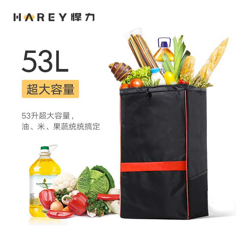 老人购物车买菜车小拉车折叠小拖车拉杆便携小推车手拉家用行李车 三维工匠 家用两轮款:橙色(送弹力绳)家用拖车高清大图
