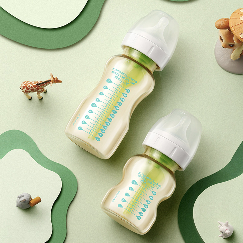 布朗博士 婴儿防胀气宽口PPSU奶瓶套装150ml+270ml