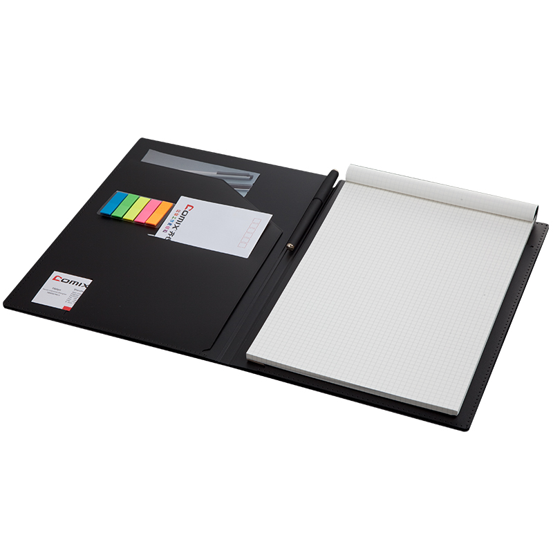 齐心(COMIX) C8201 A4 Compera 多功能管理册 (单位:本) 黑色高清大图