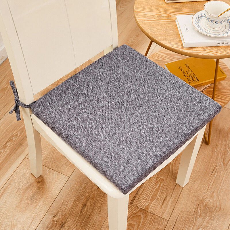 棉麻坐垫办公室久坐屁垫椅垫子地上四季家用学生厚餐椅座垫凳子垫