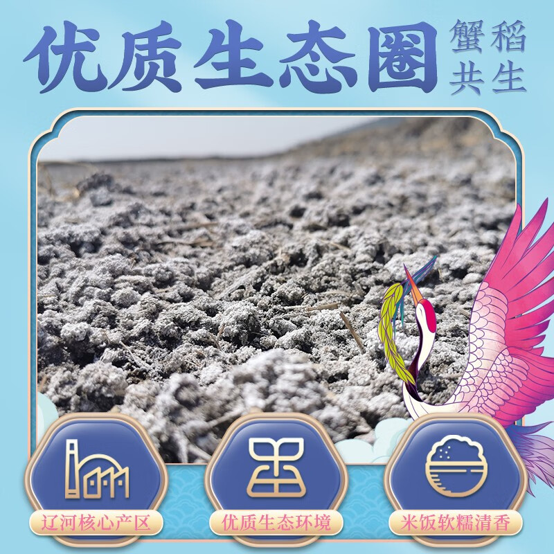 隆平农场 大米 东北大米 蟹田米圆粒米珍珠米寿司米粳米 辽河基地10斤高清大图