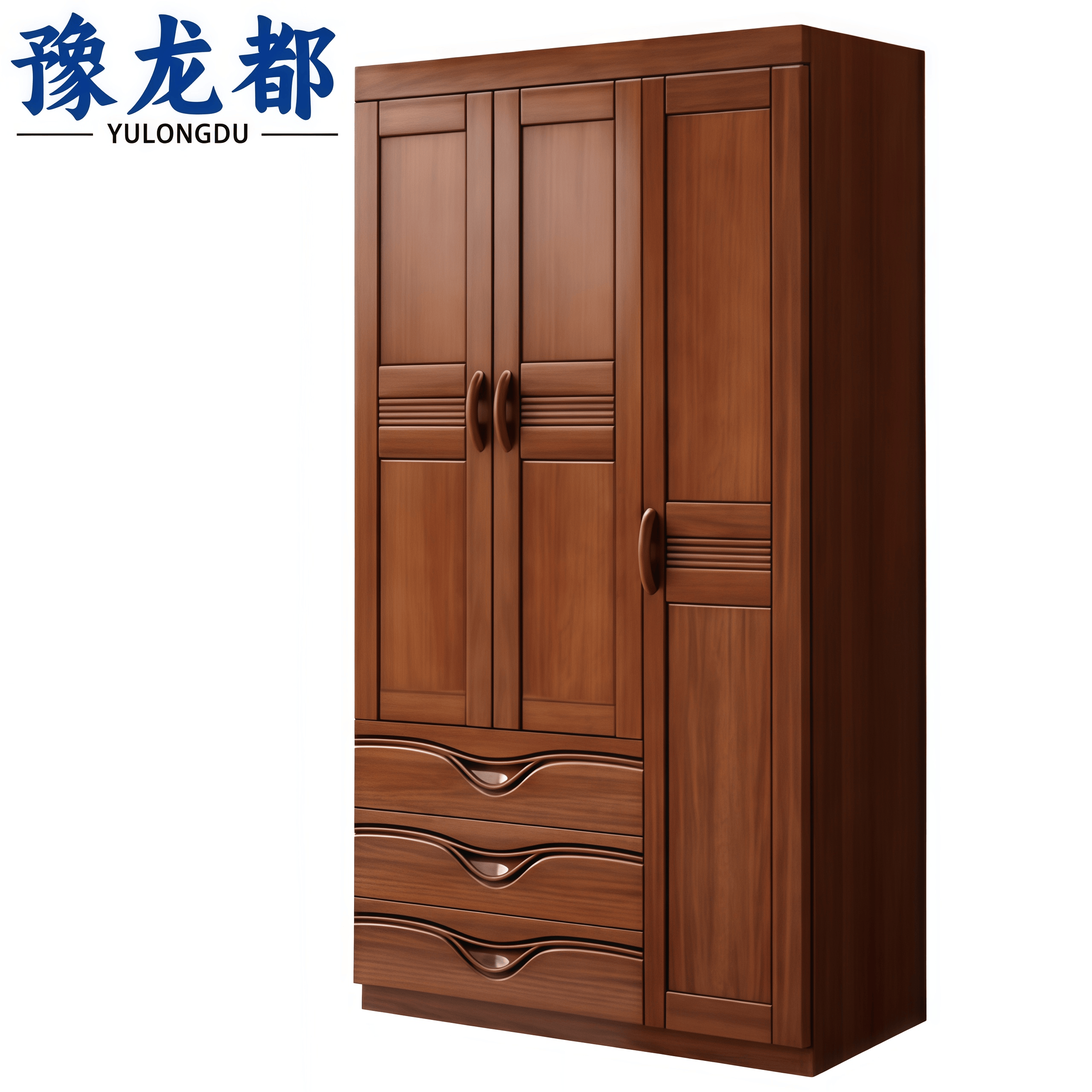 豫龙都三门衣柜102.4cm个高清大图