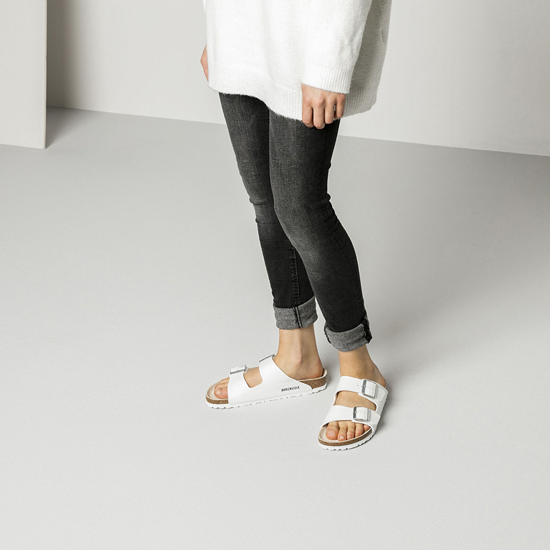 德国勃肯Birkenstock 两扣人造皮革材质男女通用中性软木凉拖鞋Arizona