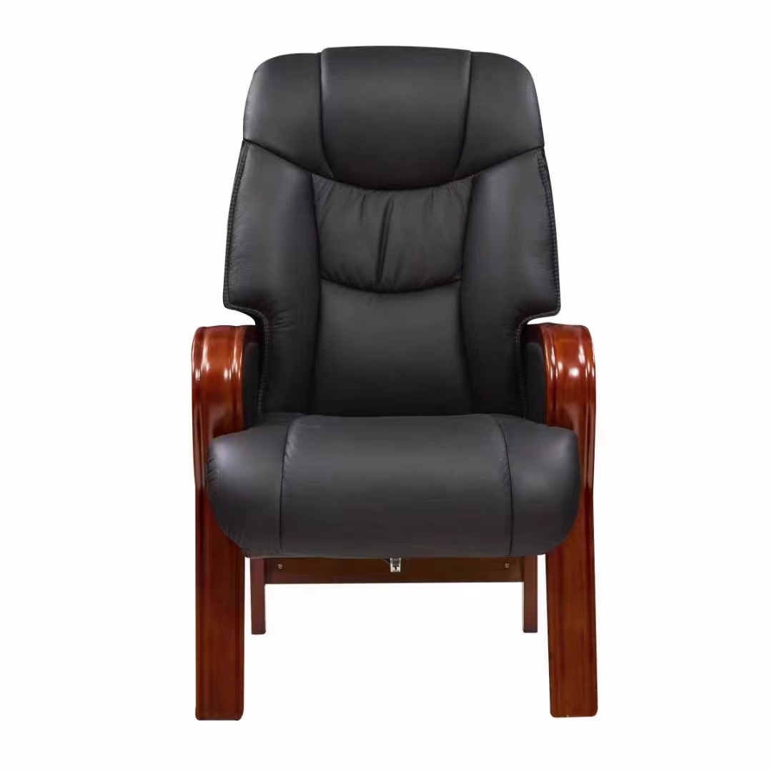 怡卓欧会议椅牛皮款把高清大图