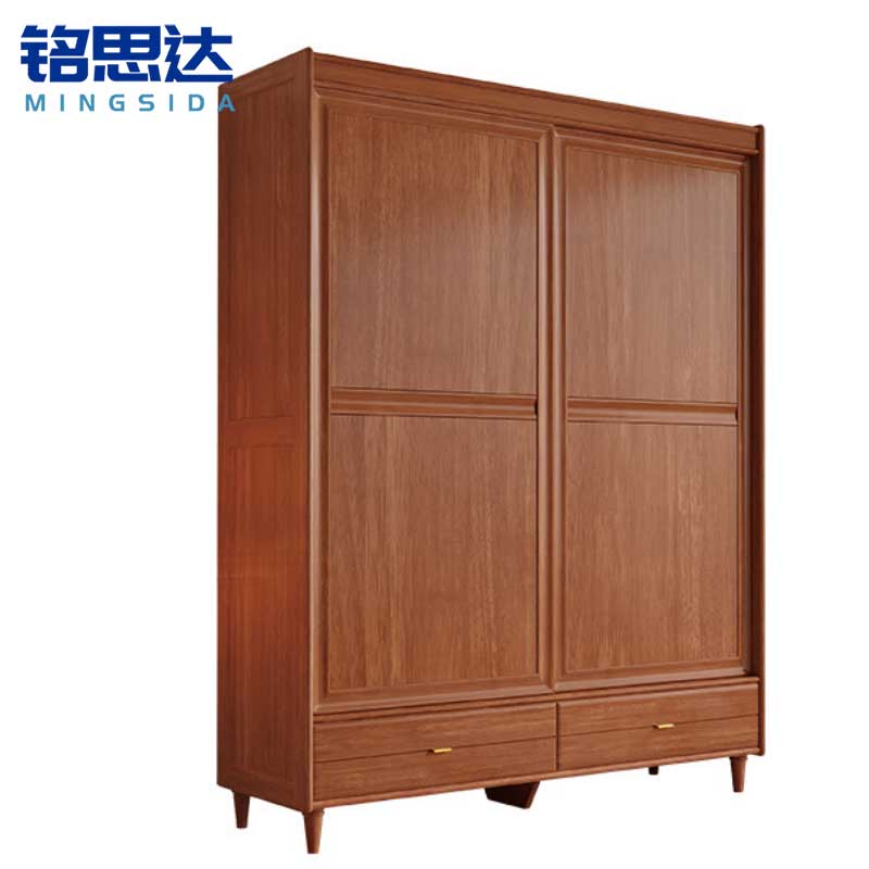 铭思达实木衣柜1.58米台