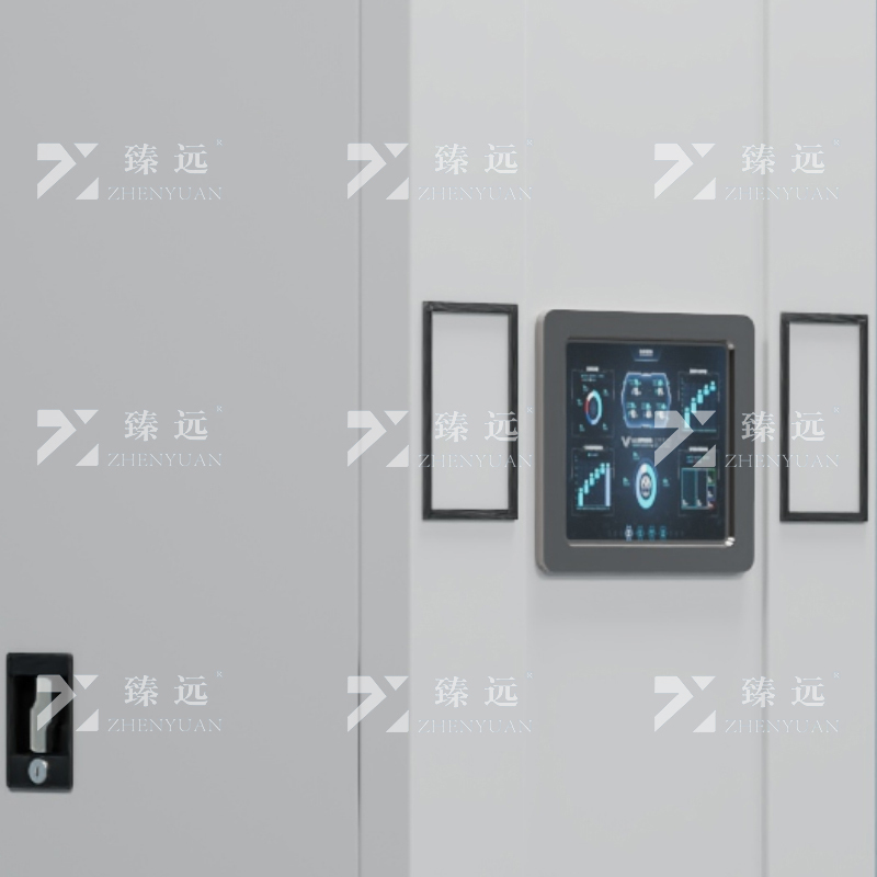 臻远ZY-MJJA-40 智能密集架移动式档案柜钢制轨道智能密集柜 通门 一列5组