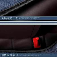 适用于汽车坐垫单张四季通用卡通可爱汽车座垫单片车垫四季垫单个汽车座套车座椅套全包围仿亚麻