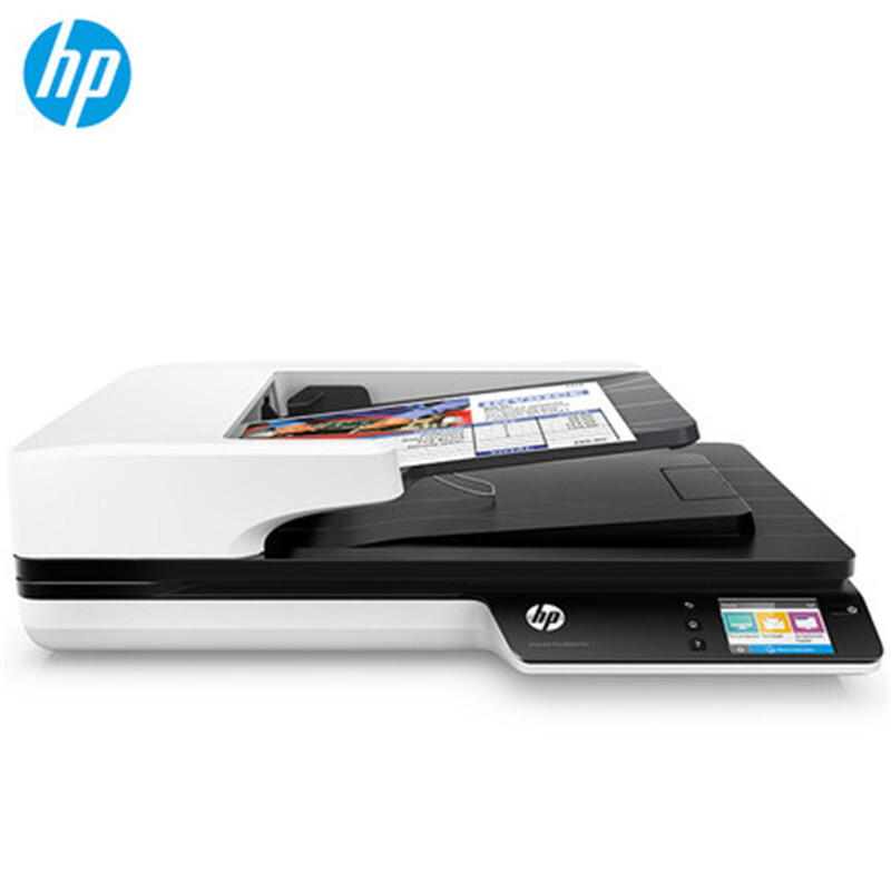 惠普(hp) HP ScanJet Pro 4500 fn1馈纸式扫描仪 A3幅面 自动双面平板式+馈纸式 网络扫描
