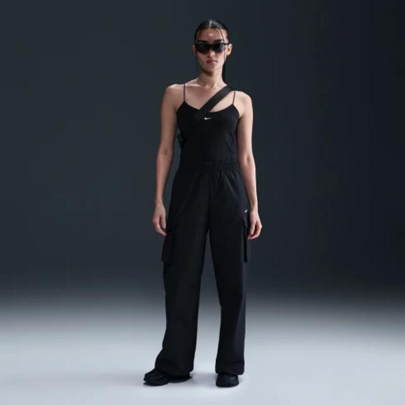 耐克(NIKE)女士夏季新款棉尼龙混纺运动束脚休闲长裤