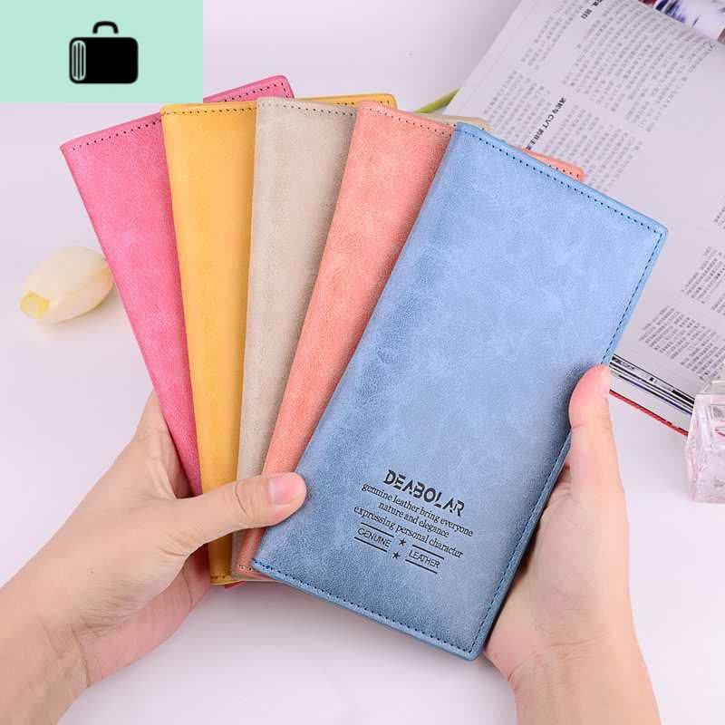 色钱包 长款男薄长款钱包男女长款日韩潮人个性情侣款青NEW LAKE图片