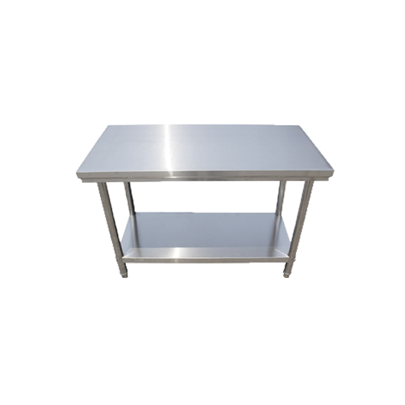 臻远不锈钢工作台厨房操作台打荷台双层1200*500*800高清大图