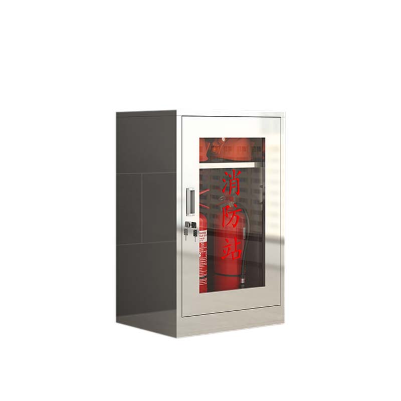 正斌304不锈钢柜消防救援器材箱防护用品柜室外微型消防站高800*宽500*深250(加厚201材质)不含器材高清大图