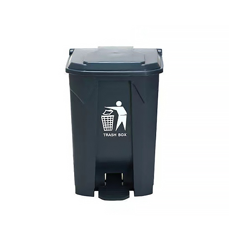苏识 YJ-A031 68升 塑料脚踏垃圾桶 (计价单位:个) 灰桶灰盖