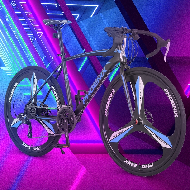 凤凰(phoenix)700c公路车成年人弯把自行车越野学生单车男女式变速