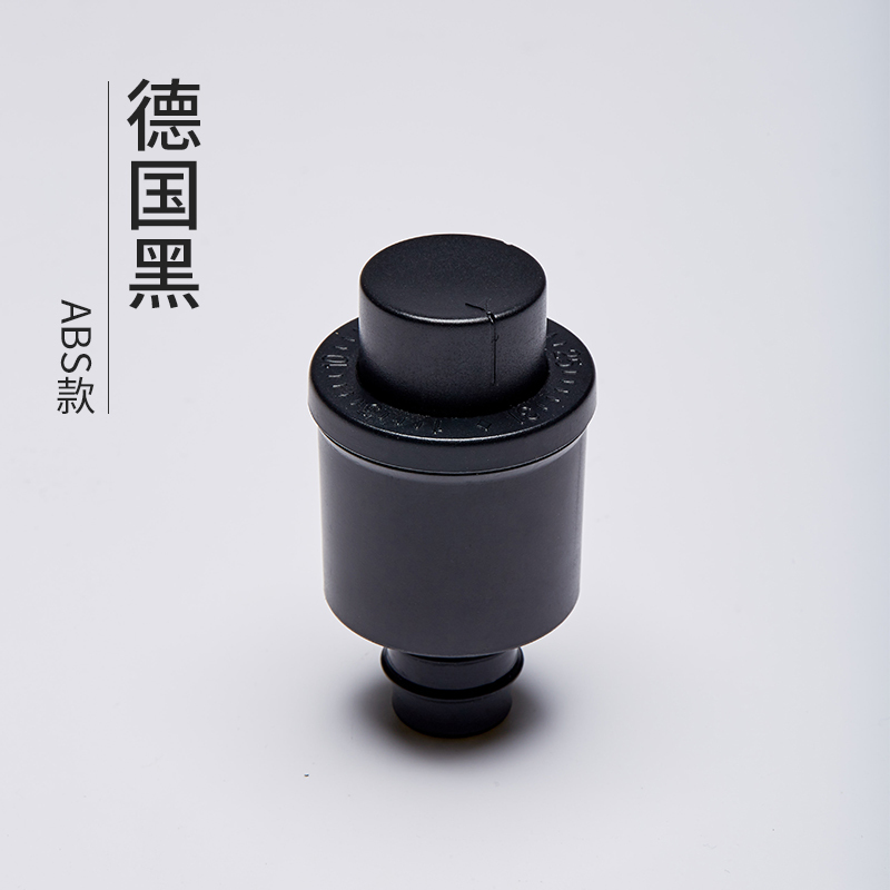苏宁极物不锈钢红酒塞便携抽真空带时间刻度适合多种口径红酒食品级硅胶黑色ABS款红酒塞