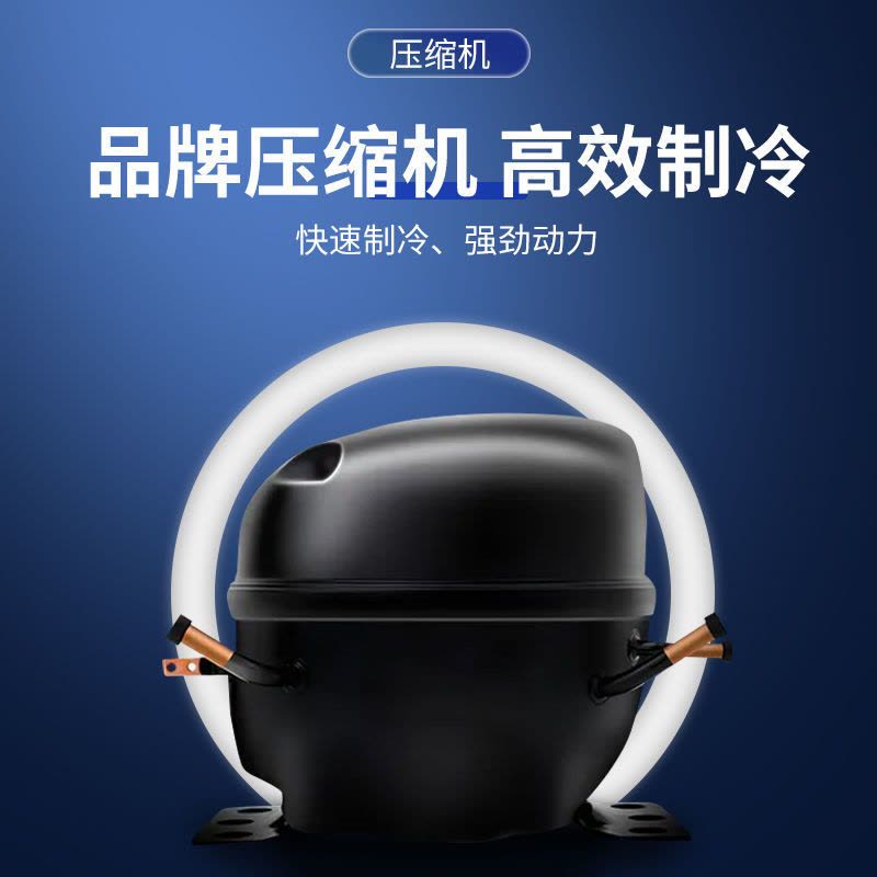 铜管1.6米冷藏保鲜配菜柜 超市商用冰柜大容量展示柜岛柜卧式冷藏冷冻柜玻璃门冰箱雪糕柜图片