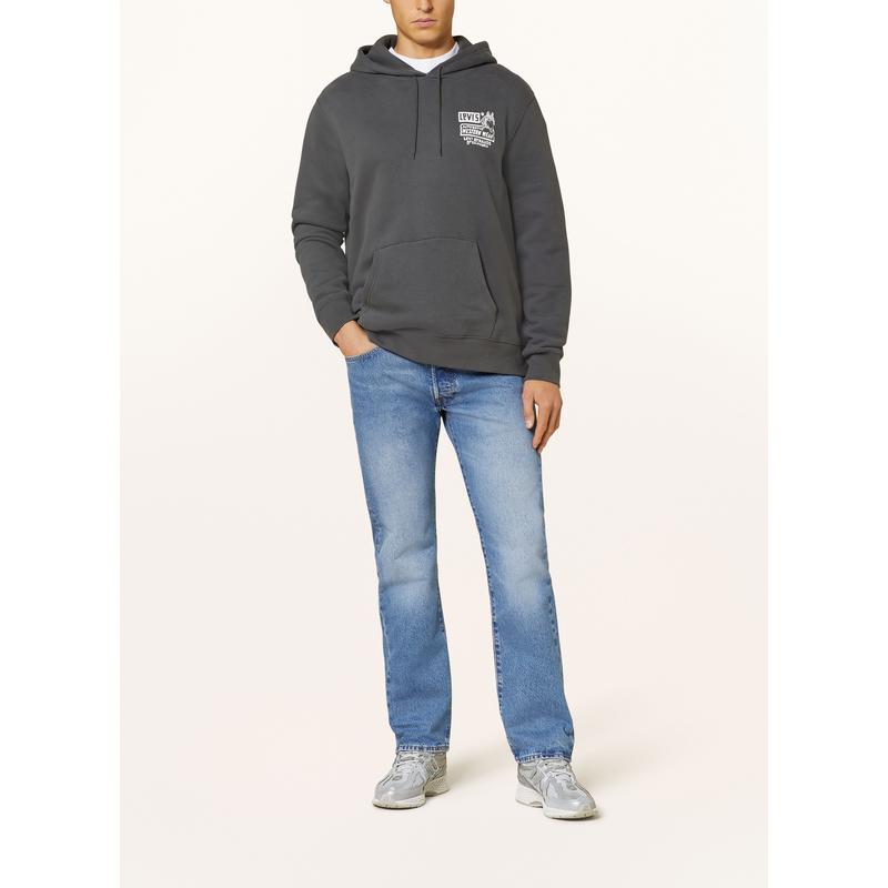 Levi’s男士经典直筒牛仔裤常规版型五口袋设计透气舒适高清大图