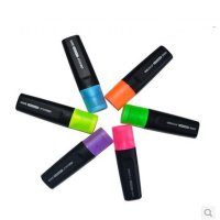 得力(deli)S600荧光笔 标记醒目荧光笔1支 橙色